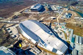 宁波奥体中心游泳馆8月竣工 建筑业“10项新技术”被实践使用图片