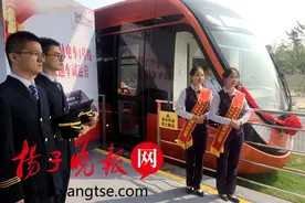 苏州有轨电车1号线延伸线正式开通试运营图片