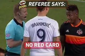 伊布在美国大联盟恶意肘击对手 原来“上帝”生气的时候