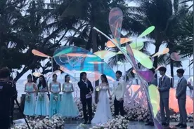 付辛博颖儿巴厘岛大婚 深情誓言弄哭证婚人吴尊图片