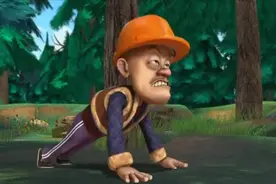 熊出没，光头强一个月没砍树，跪求熊熊们允许他砍一次！