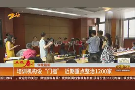 培训机构设“门槛” 近期重点整治1200家视频封面