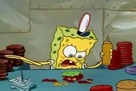 海绵宝宝一个假期玩的忘记怎么做蟹黄堡 假期后遗症？