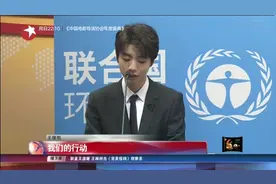 王俊凯受聘 “联合国环境亲善大使”