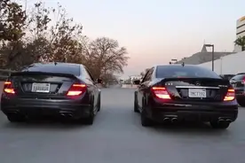 都不是善茬 两辆奔驰AMG C63对飚声浪视频封面