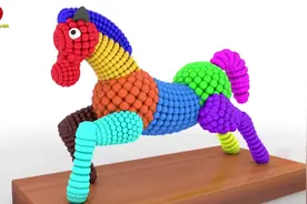 益智动画，彩虹卡通马，教宝宝趣味感知色彩视频封面