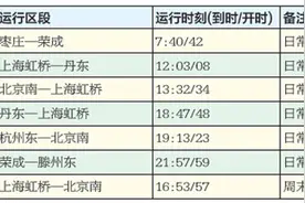 高铁泰安站1月10日起调图运行 新增7趟列车图片