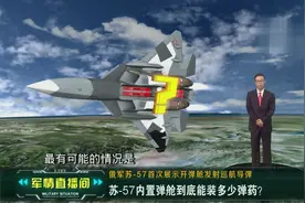 俄军苏-57内置弹舱到底能装多少弹药？