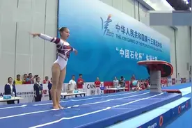 17年全运会北京队王妍跳马，两跳下来她因脚伤疼哭了，太心疼！视频封面