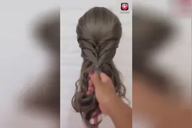 10款卷发编发教程，简单易学，适合长发发型，中长发发型的妹子视频封面
