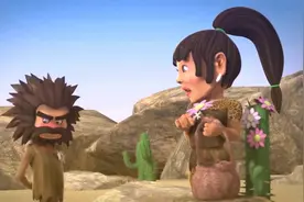 原来原始社会的女人都流行穿豹纹了，就是这样的女汉子太可怕了视频封面