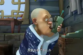 光头强的衣服被熊大熊二拿走了，没办法又要在电视上买了视频封面