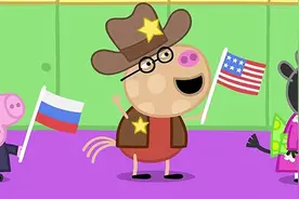 小猪佩奇：国际日小朋友们穿的不同国家的服装唱和谐之歌，好开心