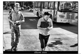 图虫黑白摄影：街拍兰州图片
