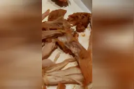 肯德基KFC食物中吃出还在蠕动的蛆虫，恶心到想吐，以后留神点图片