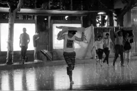 风雨雷电昨夜袭省城图片