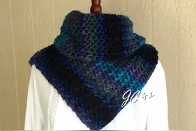 舒馨 -- 别致温暖冬日粗线脖套＋ 图解及织法，超简单易织图片