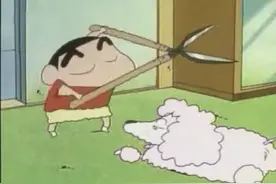 蜡笔小新：小新家来了一条很拽的贵宾犬，遇到小新是它的不幸