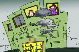 一家无证餐饮外卖店“藏”在居民楼图片