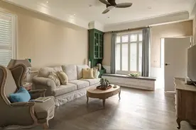 合肥的一套美式乡村风装修案例，刻画出温暖细腻的空间！图片