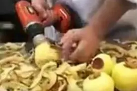 牛人这样削苹果，真是绝了！图片
