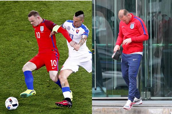 惊!英格兰出局鲁尼竟一夜秃顶 对比照太惊人(图)