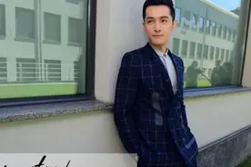 胡歌身着格子西装现身米兰时装周｜MasterTailor西装图片