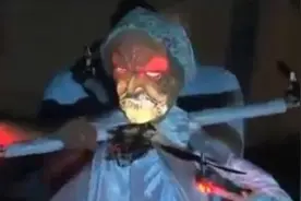 恶搞无人机半夜扮鬼，那是真吓人啊！视频封面