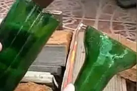 牛人教你如何完美切割啤酒瓶！图片