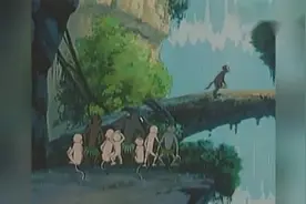 西游记，猴王出世，跳进了水帘洞，做了美猴王视频封面