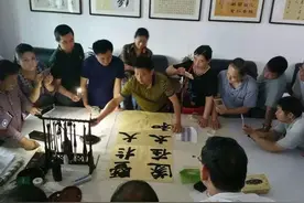 书法名家吴永斌来黄州“传道授技”图片