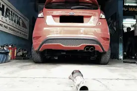 嘉年华改装手工头段排气，带芒果高流量200目三元催化图片