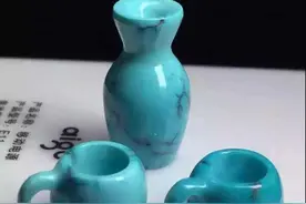 精美绿松石雕刻件欣赏图片