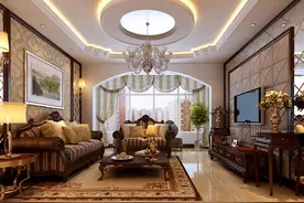 小两口10万元装修松浦观江国际135平欧式三居低奢美居图片