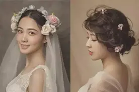 新娘造型|轻复古文艺新娘造型！柔美了小时光~图片
