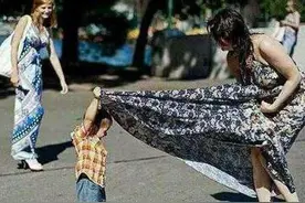 熊孩子你这么调皮，咋不上天啊图片