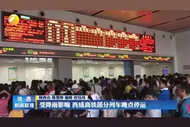 受降雨影响，西成高铁部分列车晚点停运视频封面
