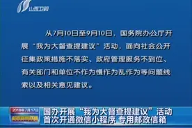 国办开展“我为大督查提建议”活动视频封面