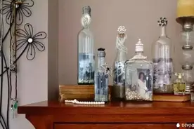 玻璃瓶变艺术品，还不快去捡瓶子！图片