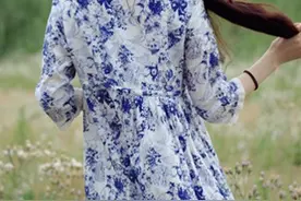 唯美夏甜美碎花短裙宽松显瘦飘逸连衣裙半袖衬衫裙图片