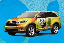 海绵宝宝Toyota休旅车，你也可以自己DIY一辆喔图片