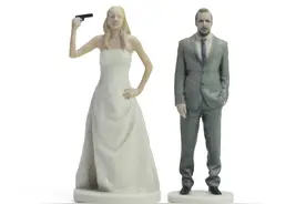 3D打印又有新用途！新人可打印自拍像作为婚礼蛋糕人偶图片