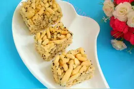 黑芝麻沙琪玛图片