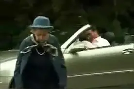 爆笑！ 跑车男“猛按喇叭催促老奶奶过马路”之后的悲剧下场图片