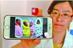 27岁妈妈产下龙凤四胞胎 取名东南西北图片
