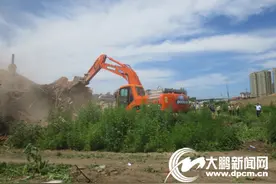 500平米违建房被强拆图片