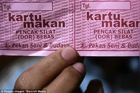 印尼武术学校自由搏击场面图片