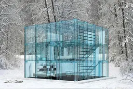 这样让人看光光的玻璃屋叫人怎么住啊？羞羞~图片