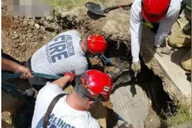 暴雨后男子在地下听到怪声，挖开后这一幕让人心急如焚图片