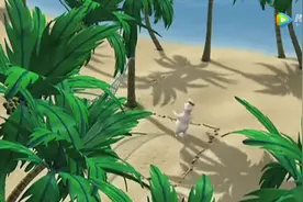 倒霉熊以为小蜥蜴死掉了，没想到小蜥蜴爬了起来